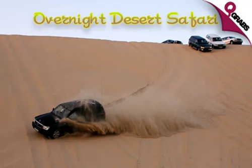 For QR150 Child/QR200 Adult, experience a true local adventure with an Overnight Desert Safari! (QR300/QR400 Value)